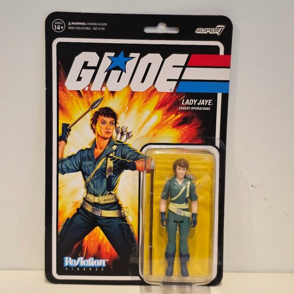 Super7 ReAction G.I. Joe Lady Jaye Figure - Picture 1 of 6